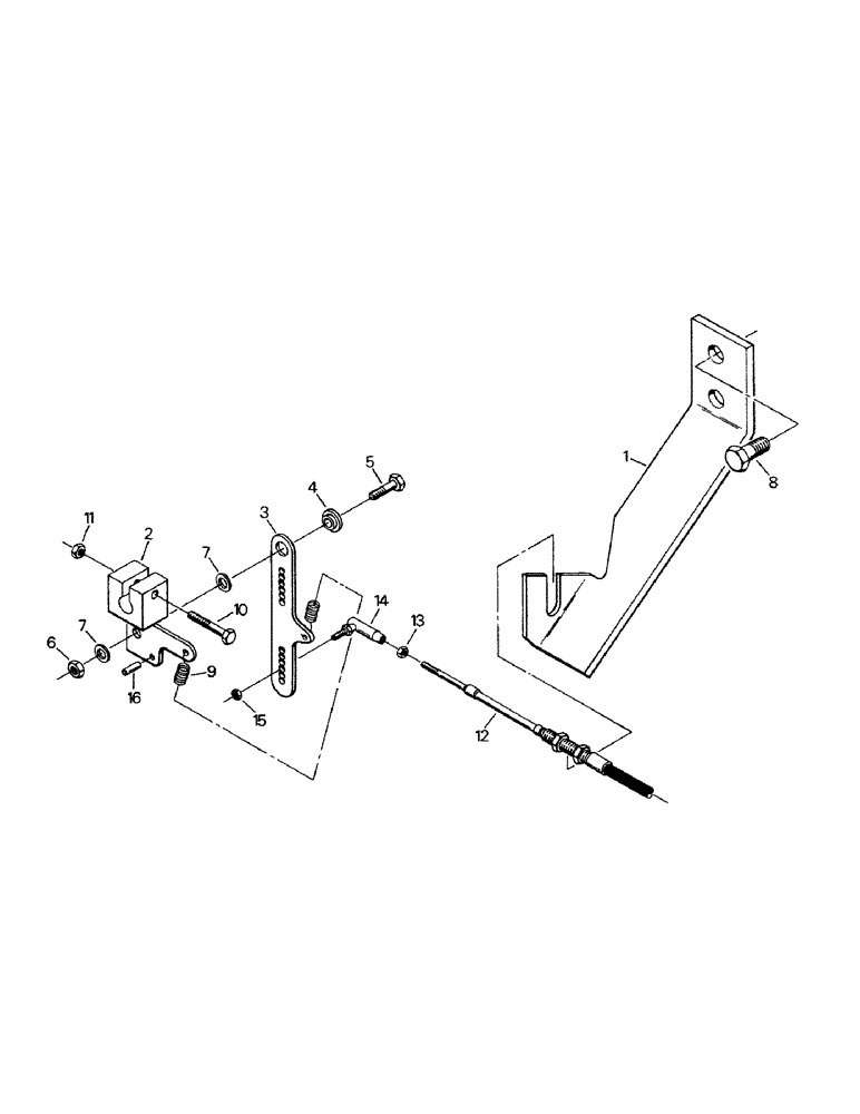 Схема запчастей Case IH KP-1360 - (04-12) - ENGINE THROTTLE CONTROLS, CUMMINS 855 ENGINE (04) - Drive Train