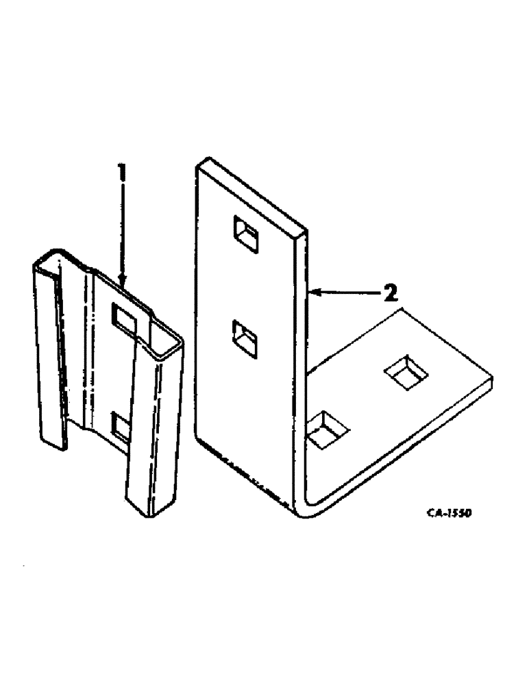 Схема запчастей Case IH 4156 - (N-16) - PARTS ACCESSORIES AND ATTACHMENTS, SLOW MOVING VEHICLE EMBLEM MOUNTING BRACKET Accessories & Attachments