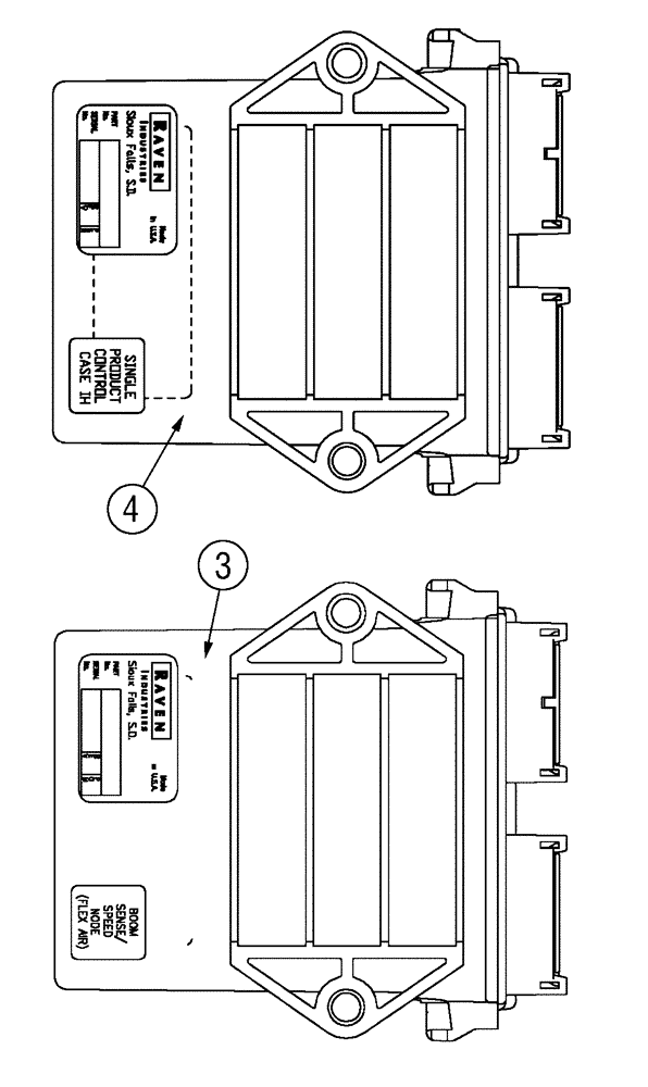 Схема запчастей Case IH SPX3320 - (12-025) - CONTROL GROUP, NODE (06) - ELECTRICAL