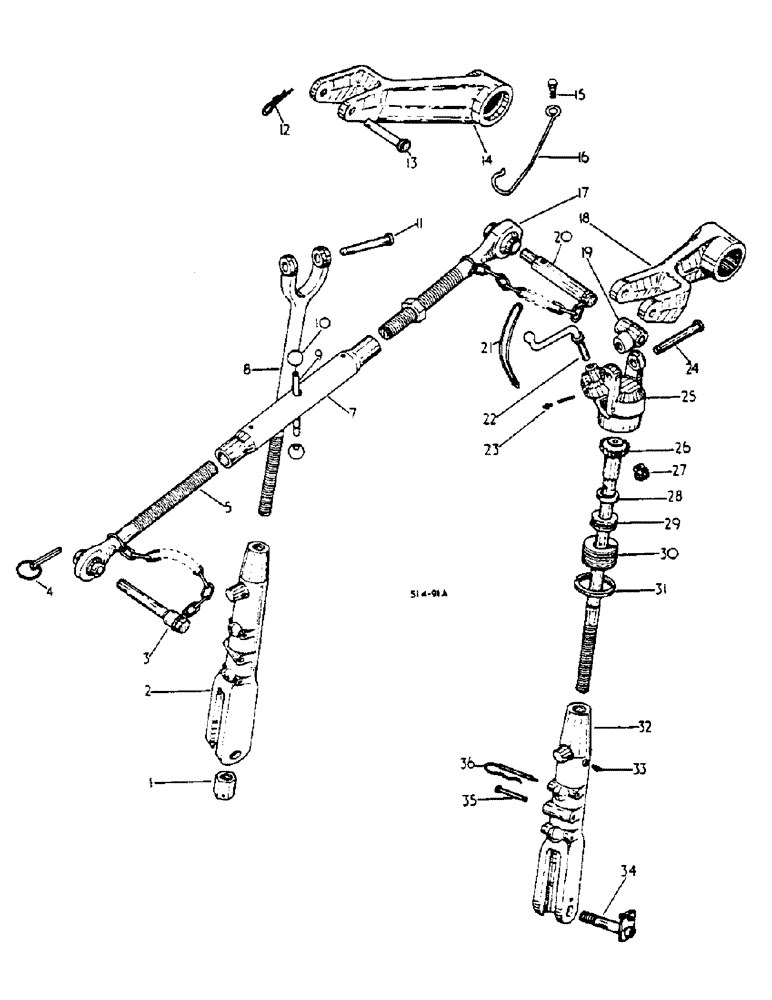 Схема запчастей Case IH 2400 - (09-02) - THREE POINT HITCH (12) - FRAME