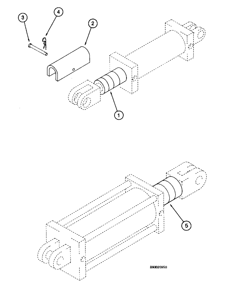 Схема запчастей Case IH 955 - (8-132) - CYL. DEPTH CONTROL STOP COLLAR, 8 ROW WIDE & 12 ROW 16 & 24 ROW NARROW FRONT FOLD 12 ROW WIDE FRONT (08) - HYDRAULICS