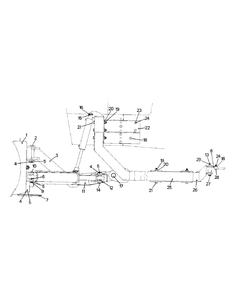 Схема запчастей Case IH ST325 - (10-38) - DAKOTA TILT ANGLE UTILITY BLADE AND FRAME (19) - OPTIONS