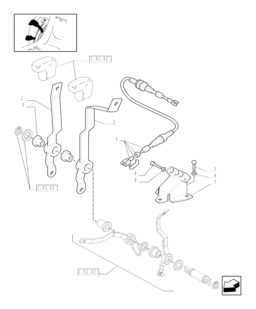 Схема запчастей Case IH JX1095C - (719124070[08]) - (DIA KIT) TWO MID-MOUNT KIT (1 S/D+1 S/D WITH FLOAT) W/ JOYSTICK & #4 QUICK COUPLERS (18) - VARIATIONS