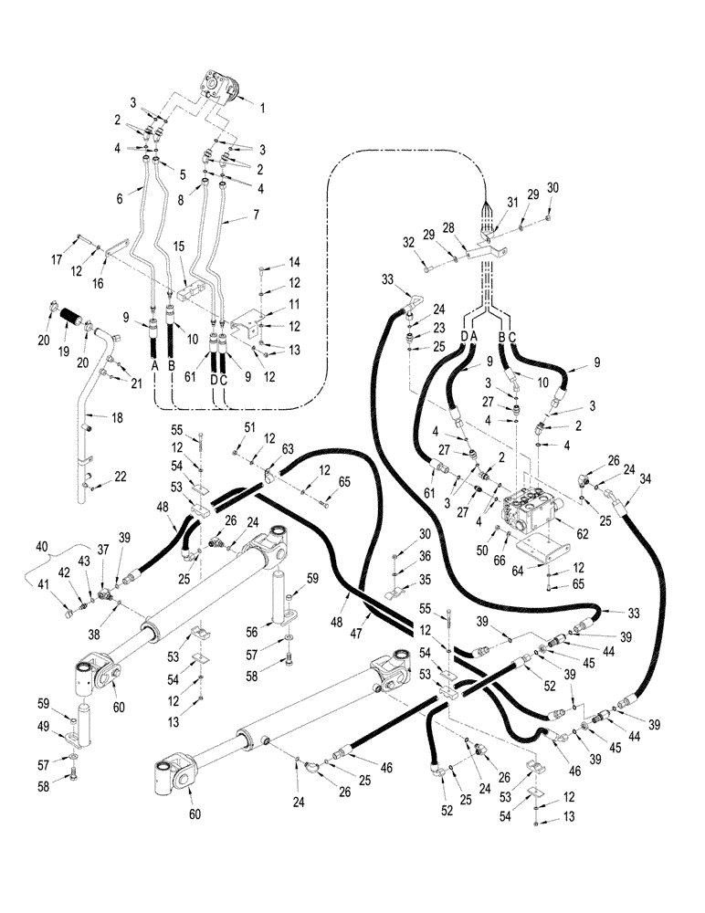 Схема запчастей Case IH STX430 - (05-05) - HYDRAULICS - STEERING (05) - STEERING