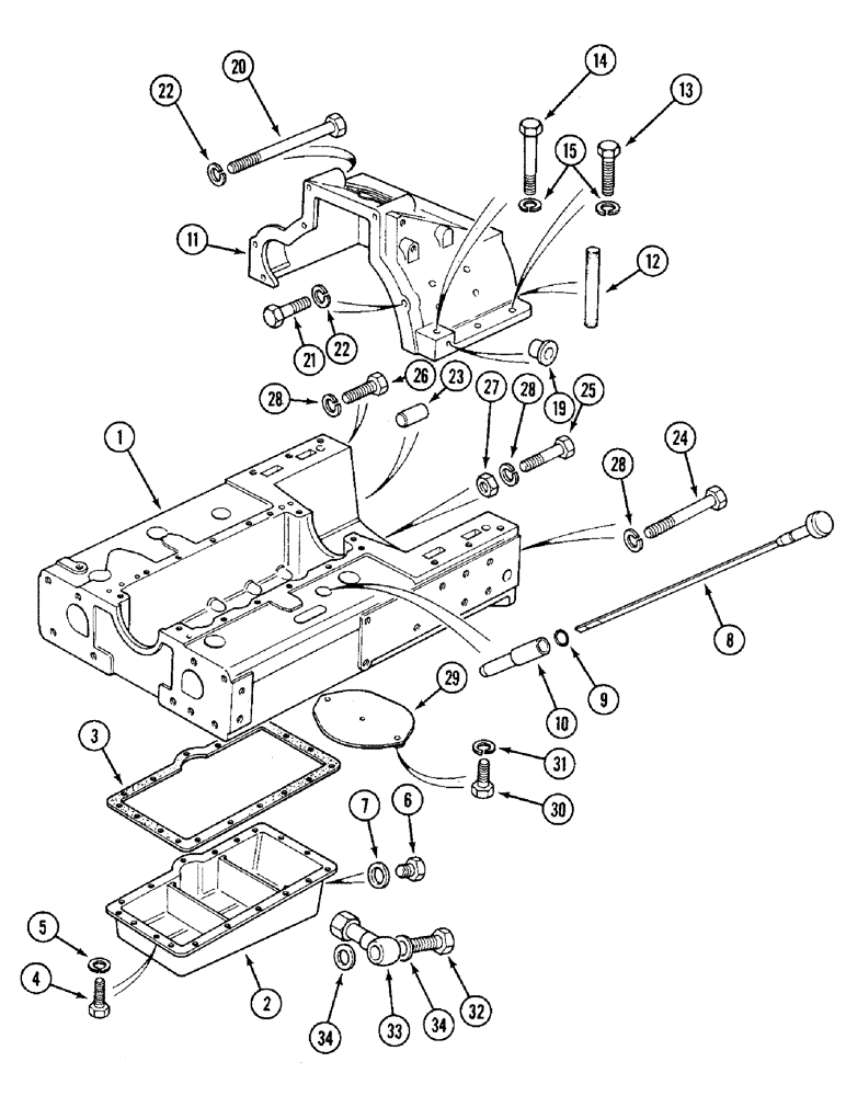 Схема запчастей Case IH 1394 - (9-400) - FRONT MAIN FRAME AND COVERS (09) - CHASSIS/ATTACHMENTS