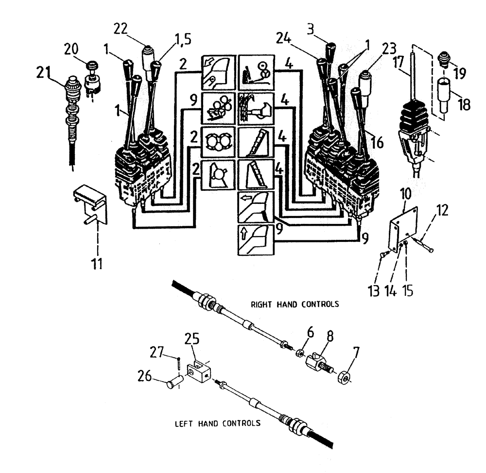 Схема запчастей Case IH 7000 - (A05-30) - HAND CONTROLS (FLORIDA OPTION) Mainframe & Functioning Components