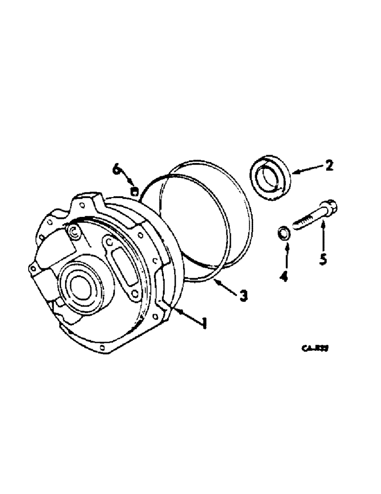 Схема запчастей Case IH 2400 - (07-13) - DRIVE TRAIN, HYDROSTATIC CHARGE PUMP (04) - Drive Train