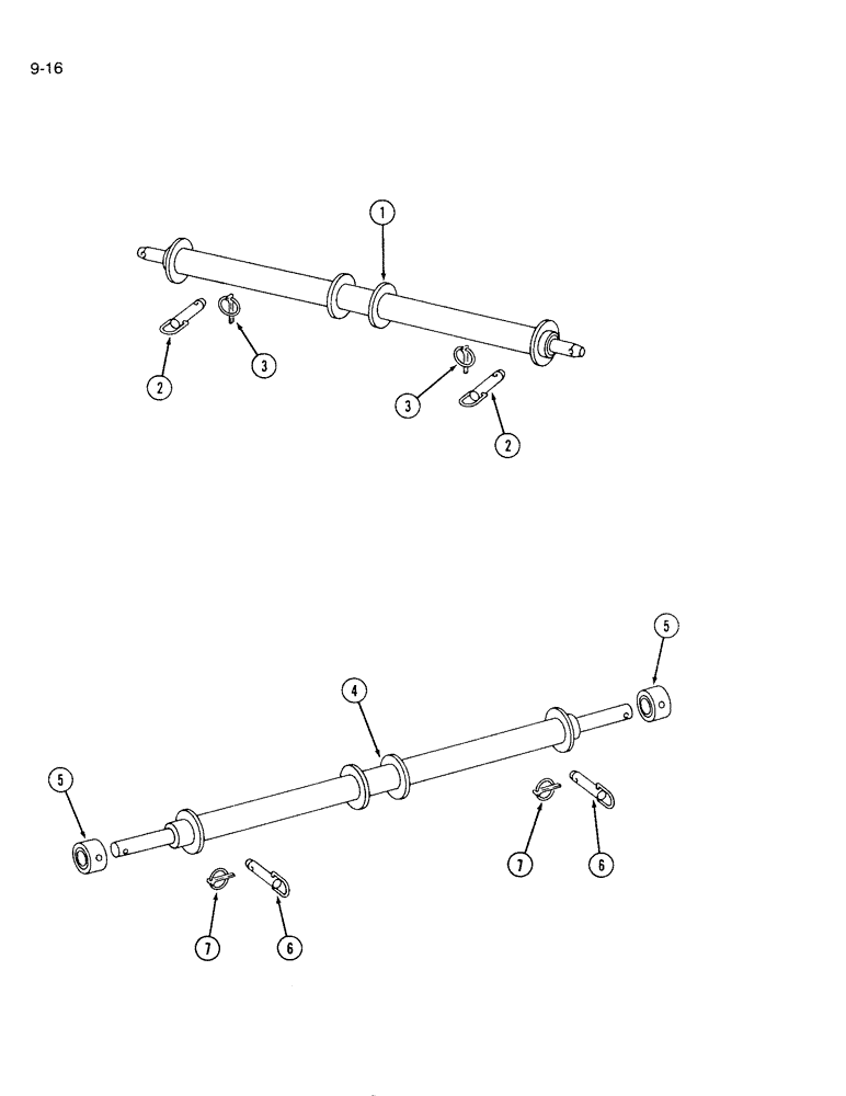 Схема запчастей Case IH 146 - (9-16) - THREE POINT HITCH - CATEGORY II 