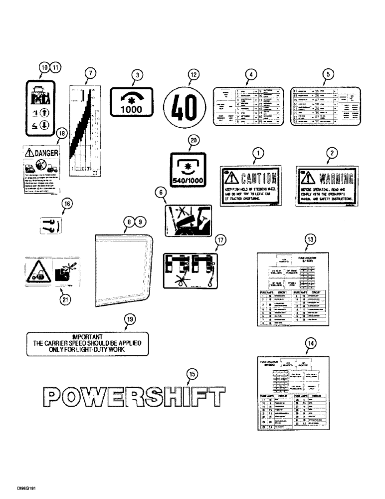 Схема запчастей Case IH 5150 - (9H-18) - DECALS (09) - CHASSIS/ATTACHMENTS