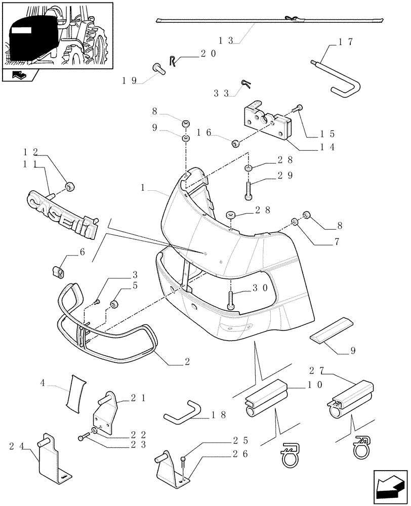 Схема запчастей Case IH PUMA 115 - (1.83.0[02]) - HOOD - C6650 (08) - SHEET METAL