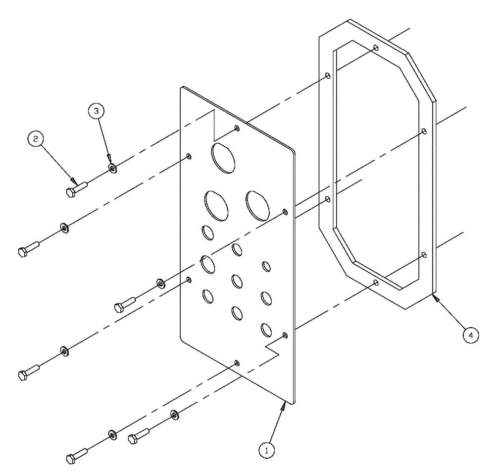 Схема запчастей Case IH 438 - (01-008) - BULKHEAD PANEL GROUP Basic Unit