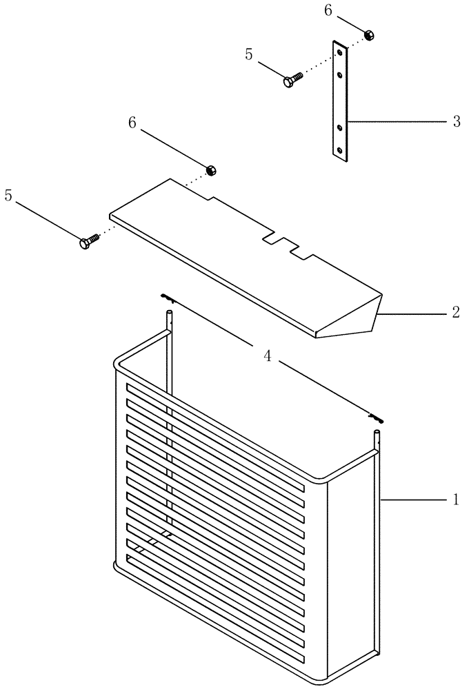 Схема запчастей Case IH CPX610 - (09C-19A) - ROTARY AIR SCREEN SHIELD KIT (15) - HANDLING SYSTEM