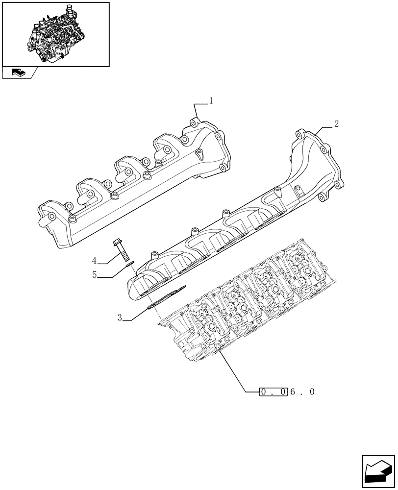 Схема запчастей Case IH FVAE2884X B200 - (0.07.1) - INTAKE MANIFOLD (504064767) 