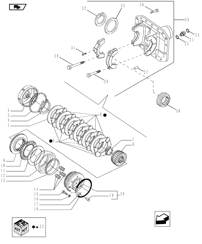 Схема запчастей Case IH MAGNUM 190 - (25.102.03[01]) - DIFFERENTIAL, MFD CLASS 4 AXLE (25) - FRONT AXLE SYSTEM