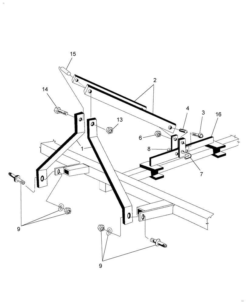 Схема запчастей Case IH WORK EZ 78DC - (001) - STANDARD DISC A-FRAME (75) - SOIL PREPARATION