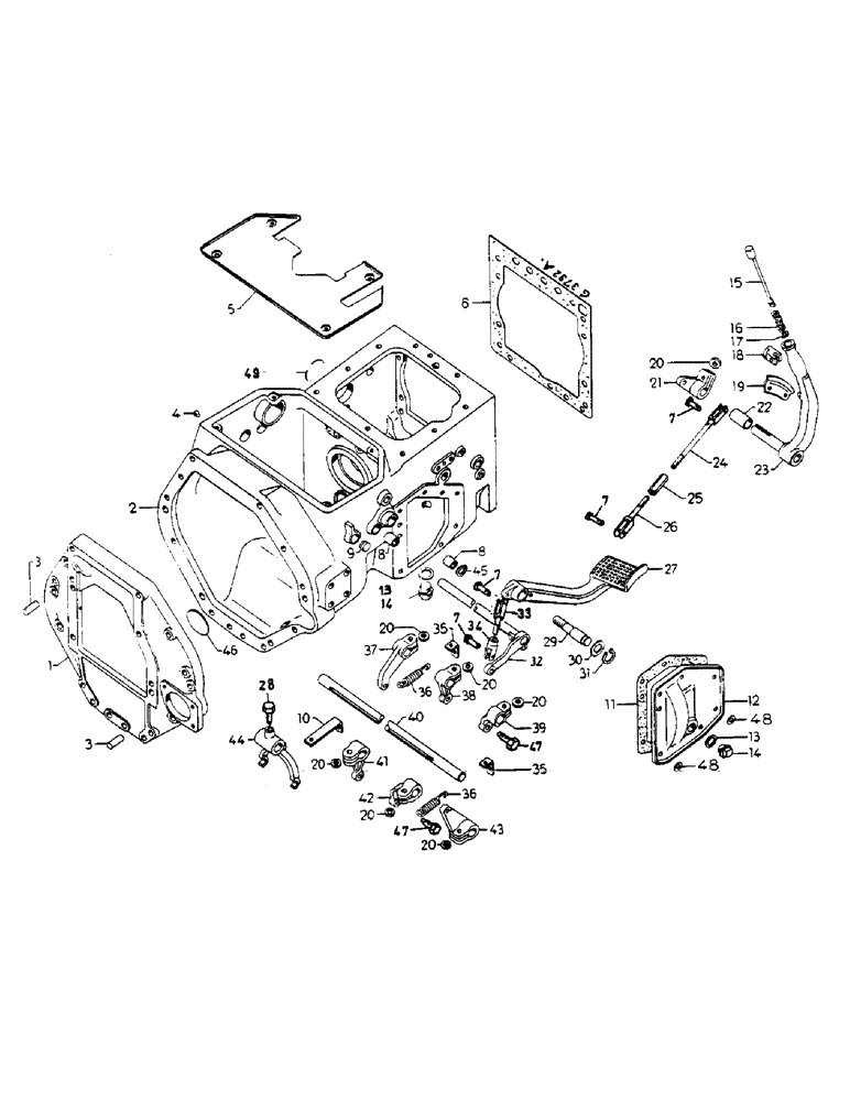 Схема запчастей Case IH 724 - (126) - CLUTCH HOUSING (06) - POWER TRAIN