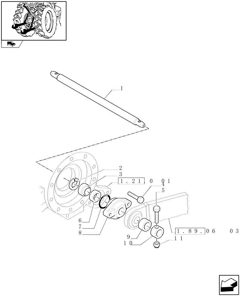 Схема запчастей Case IH FARMALL 85N - (1.89.6[02]) - IMPLEMENT CARRIER (09) - IMPLEMENT LIFT