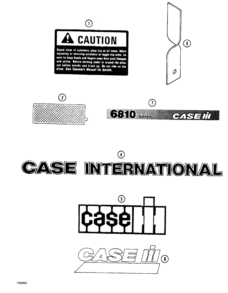 Схема запчастей Case IH 6810 - (09-04) - DECALS, CASE IH (09) - CHASSIS/ATTACHMENTS