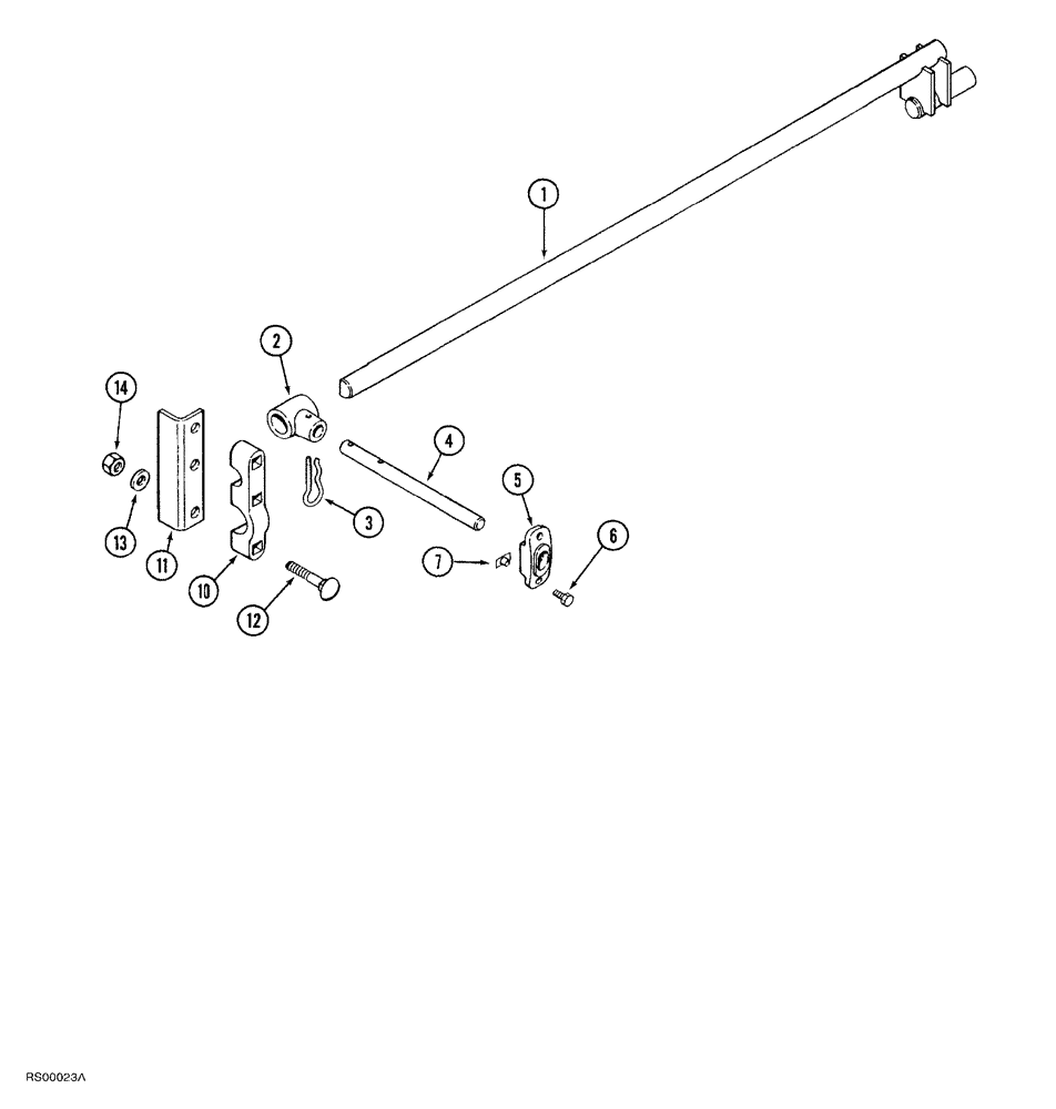 Схема запчастей Case IH 1015 - (9-022) - AUGER FINGERS (58) - ATTACHMENTS/HEADERS