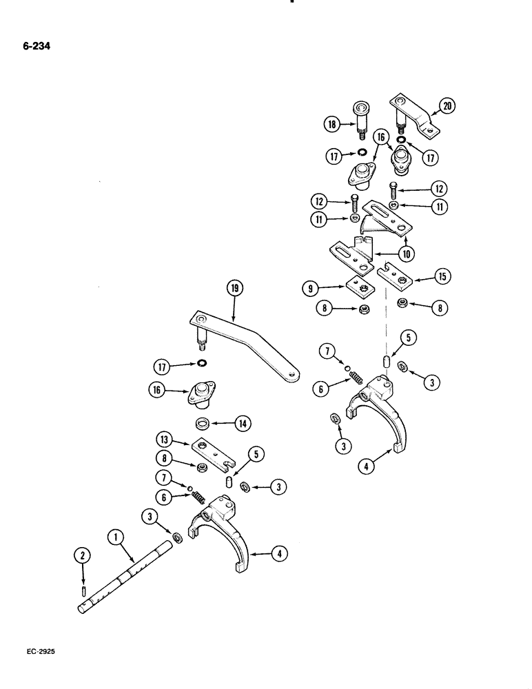 Схема запчастей Case IH 885 - (6-234) - CLUTCH HOUSING (06) - POWER TRAIN