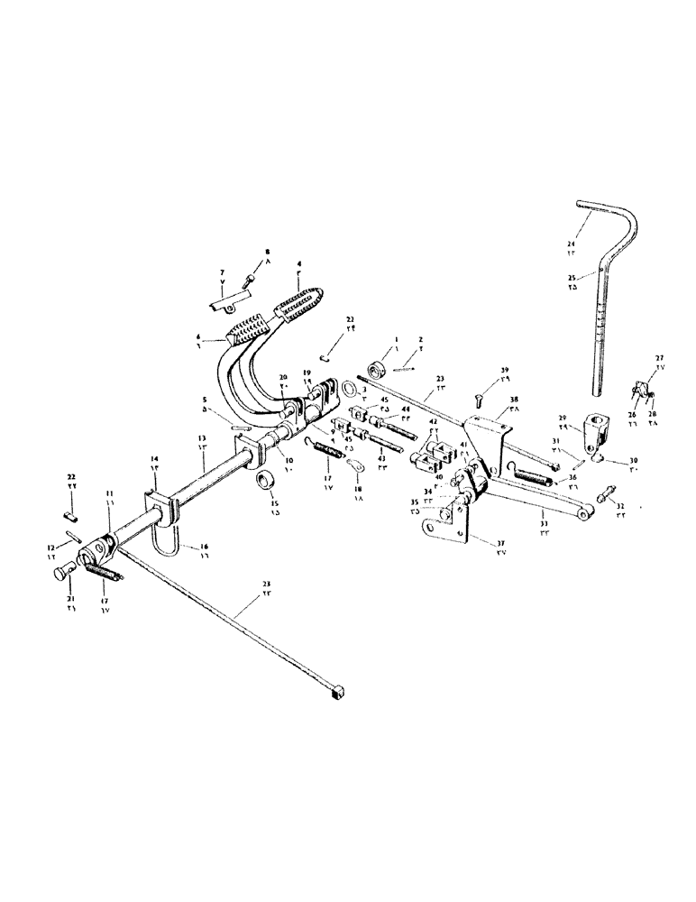 Схема запчастей Case IH 950 - (144) - FOOT BRAKE OPERATING AND PARKING BRAKE (07) - BRAKES