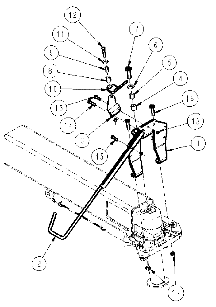 Схема запчастей Case IH SPX3320 - (04-006) - HOSE PIVOT GROUP, LF Suspension & Frame