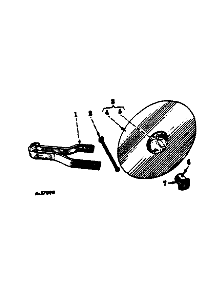 Схема запчастей Case IH L-F194 - (J-3) - ROLLING COLTERS, FOR PLOW BUILT 1955 AND SINCE 