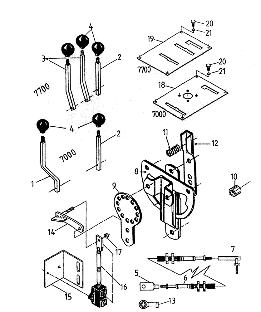 Схема запчастей Case IH 7000 - (A05-35) - TRACTION CONTROLS Mainframe & Functioning Components