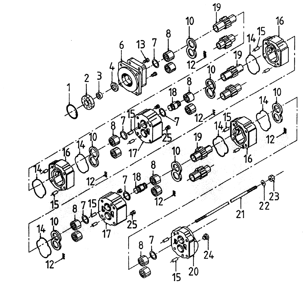 Схема запчастей Case IH 7700 - (B02-66) - HYDRAULIC MOTOR * M51C (FLORIDA OPTION) Hydraulic Components & Circuits