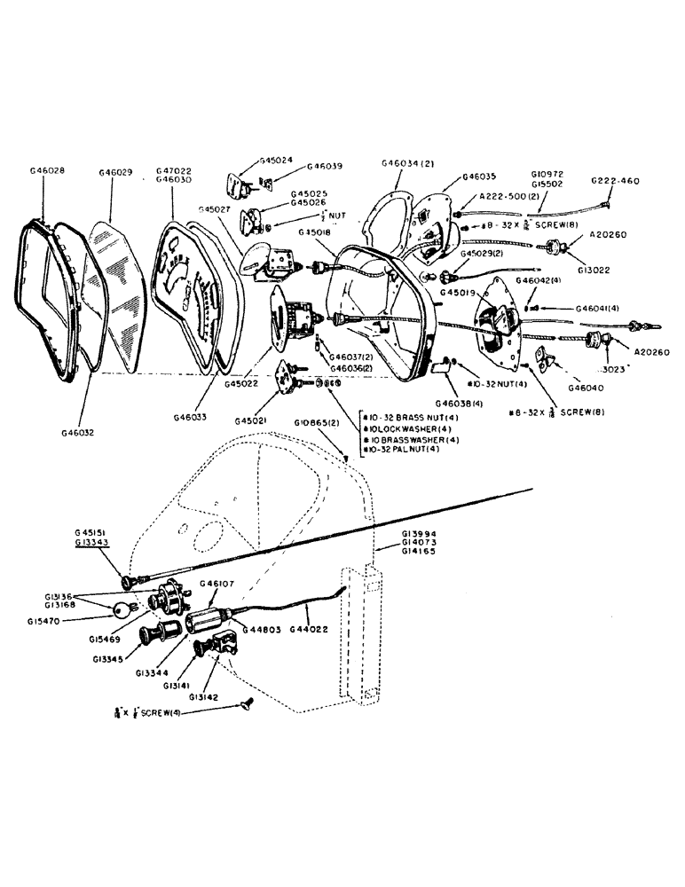 Схема запчастей Case IH 300B-SERIES - (072) - INSTRUMENT PANEL (04) - ELECTRICAL SYSTEMS