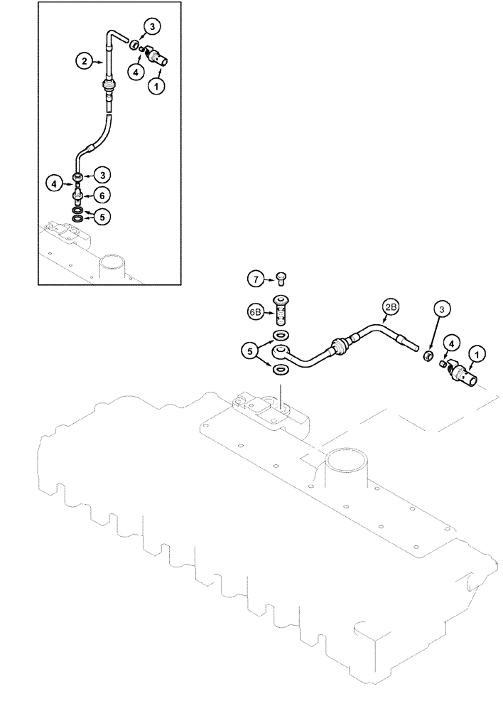 Схема запчастей Case IH MX120 - (02-27) - THERMOSTART ATTACHMENT (02) - ENGINE