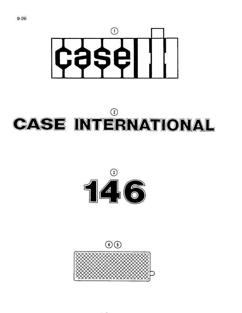 Схема запчастей Case IH 146 - (9-26) - PRODUCT GRAPHICS, CASE IH 