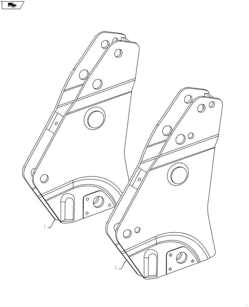 Схема запчастей Case IH L790 - (39.104.01) - BEARING BOX (39) - FRAMES AND BALLASTING