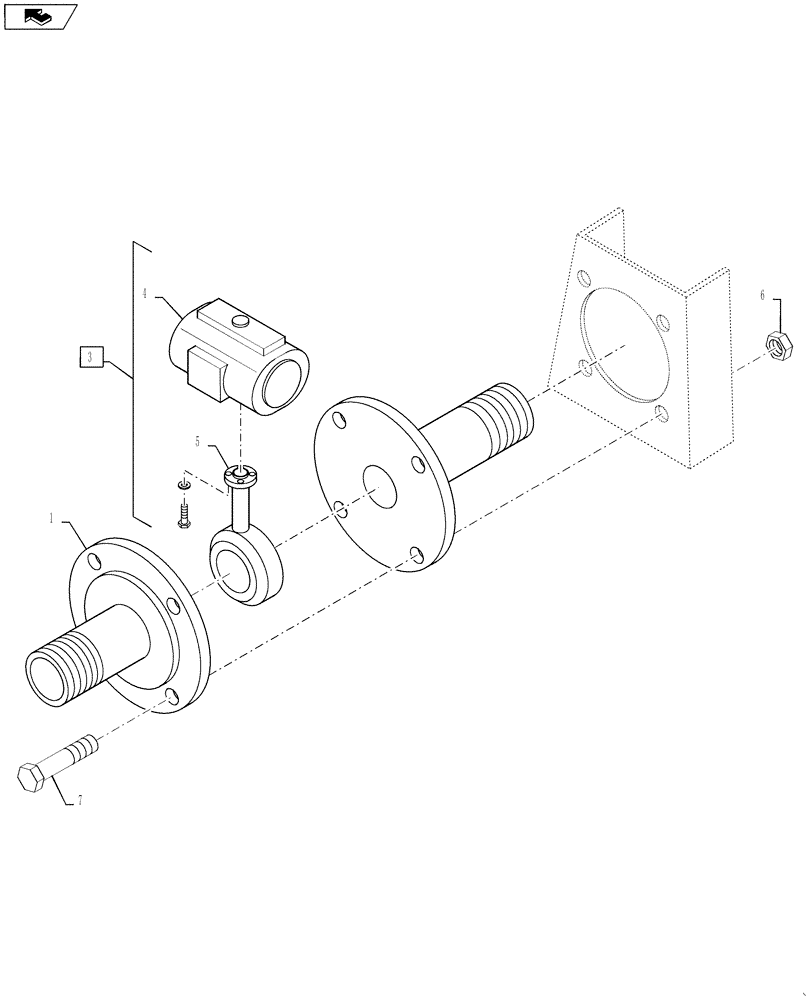 Схема запчастей Case IH 610 - (78.110.15.AB) - BOOM SPRAYBAR CONTROL VALVE, 2" PLUMBING (78) - SPRAYING