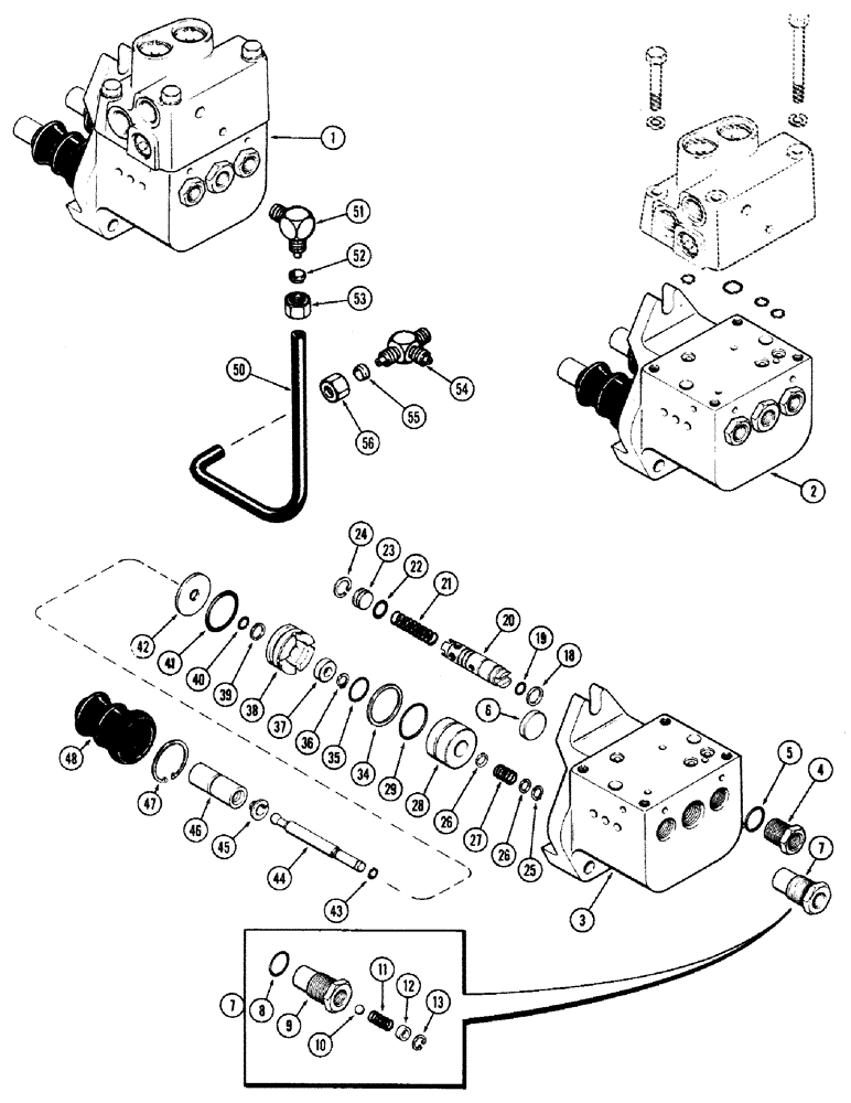Схема запчастей Case IH 870 - (195A) - A62074 POWER BRAKE VALVE, POWER SHIFT, USED PRIOR TO TRACTOR SERIAL NUMBER 8711460 (07) - BRAKES