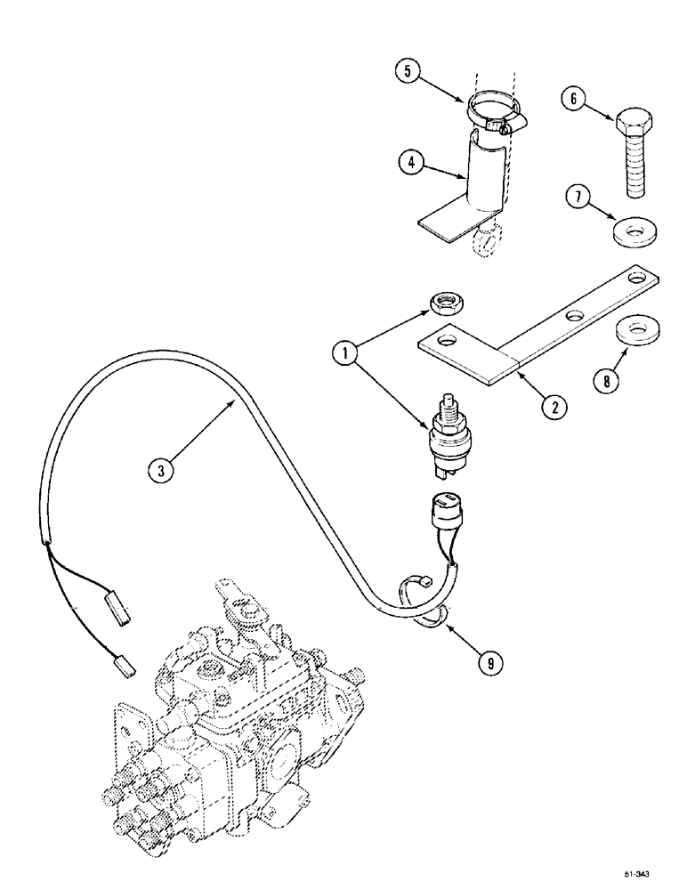 Схема запчастей Case IH 5150 - (4-44) - SAFETY SWITCH - STARTER, FOR FINLAND ONLY (04) - ELECTRICAL SYSTEMS