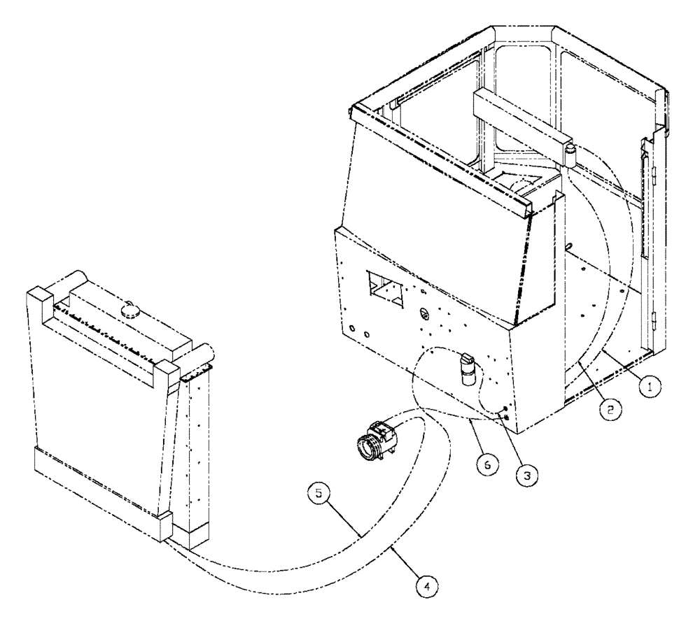 Схема запчастей Case IH FLX4330 - (01-014) - AIR CONDITIONING HOSE KIT (FLX4300 JD ENGINE) (10) - CAB