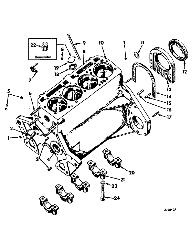 Схема запчастей Case IH BD-144 - (A-06) - CRANKCASE AND RELATED PARTS 