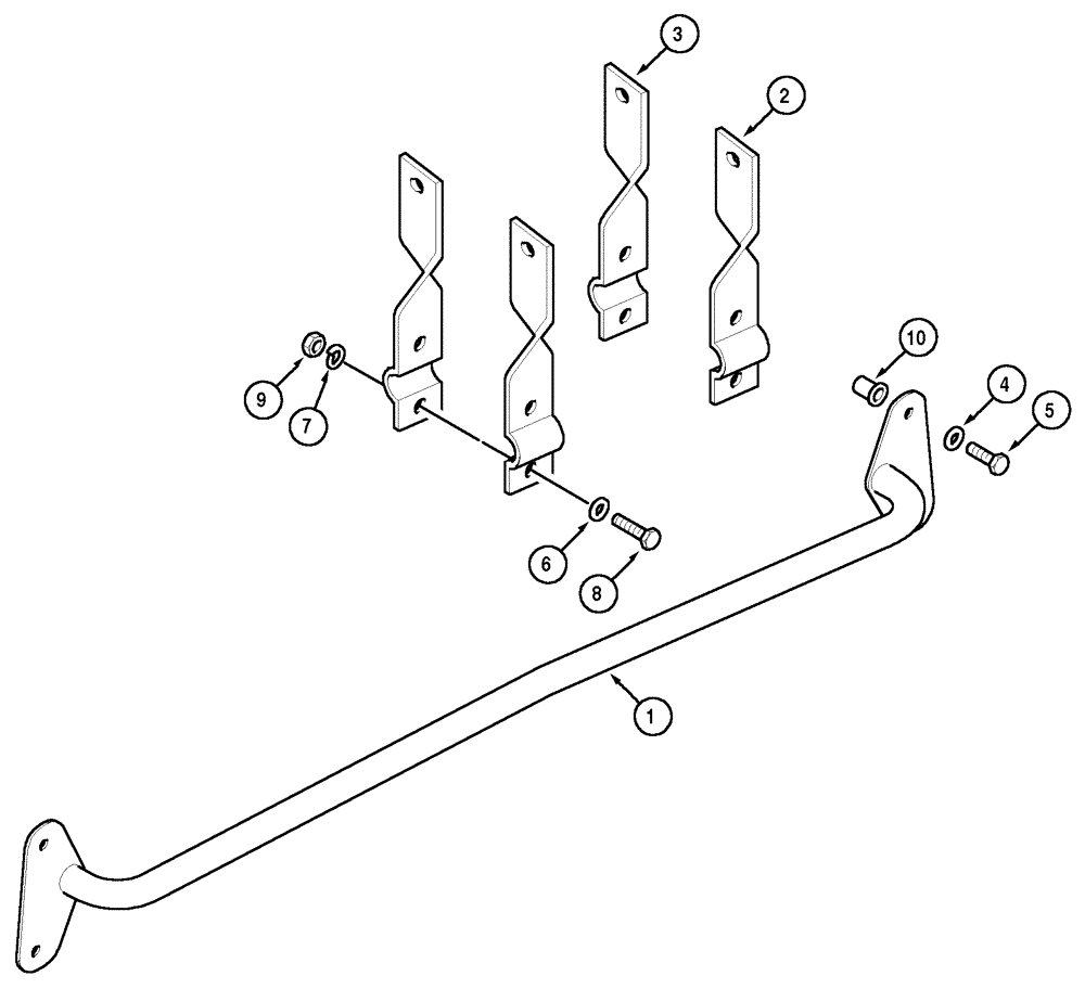 Схема запчастей Case IH MX150 - (09-19) - MONITOR MOUNTING (90) - PLATFORM, CAB, BODYWORK AND DECALS