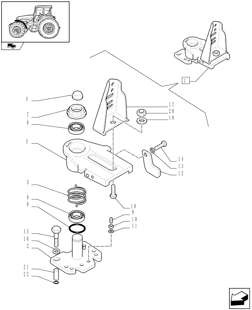 Схема запчастей Case IH FARMALL 95U - (1.87.0/04A) - DYNAMIC FRONT FENDERS - SUPPORTS - BREAKDOWN (08) - SHEET METAL