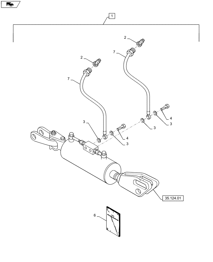 Схема запчастей Case IH PUMA 160 - (88.035.12) - DIA KIT, HYDRAULIC ADJUST RH LIFT LINK 18X6 (88) - ACCESSORIES