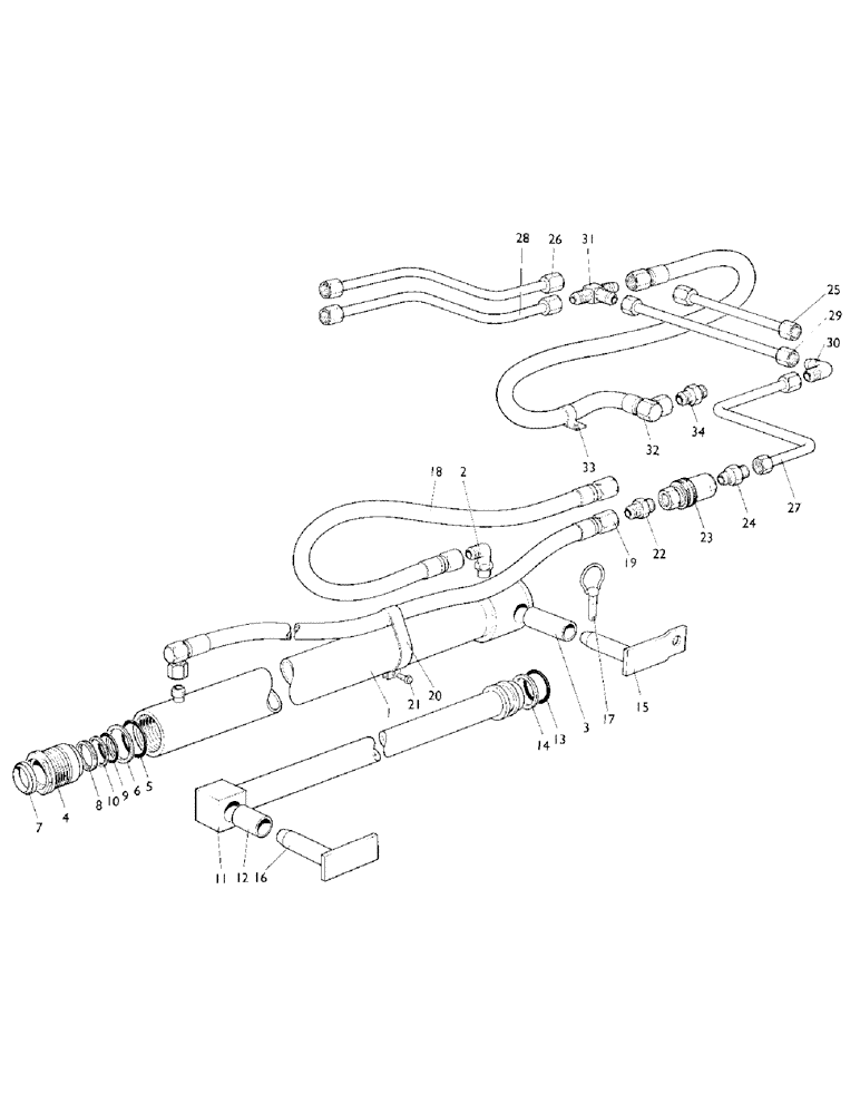 Схема запчастей Case IH LF-SERIES - (14) - BOOM LIFT RAMS, DOUBLE ACTING, LF12 MODEL 1212, 1210, LF9 MODEL 996, 995, 990), LF8 MODEL 885 