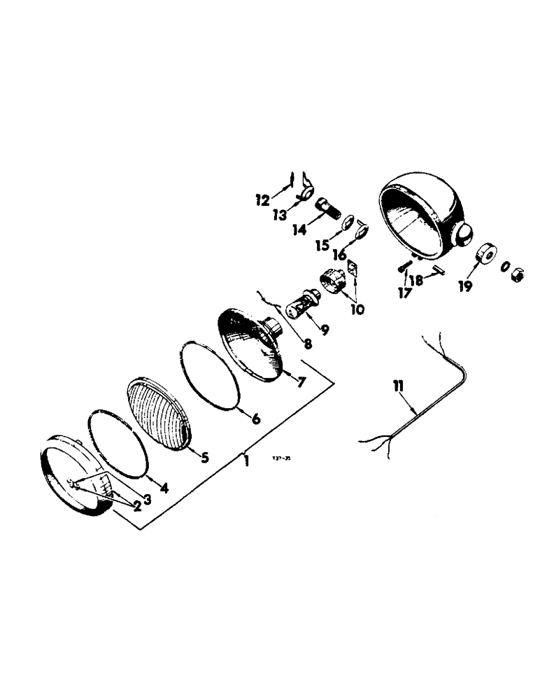 Схема запчастей Case IH B275 - (048) - ELECTRICAL SYSTEM, HEADLAMP (06) - ELECTRICAL SYSTEMS