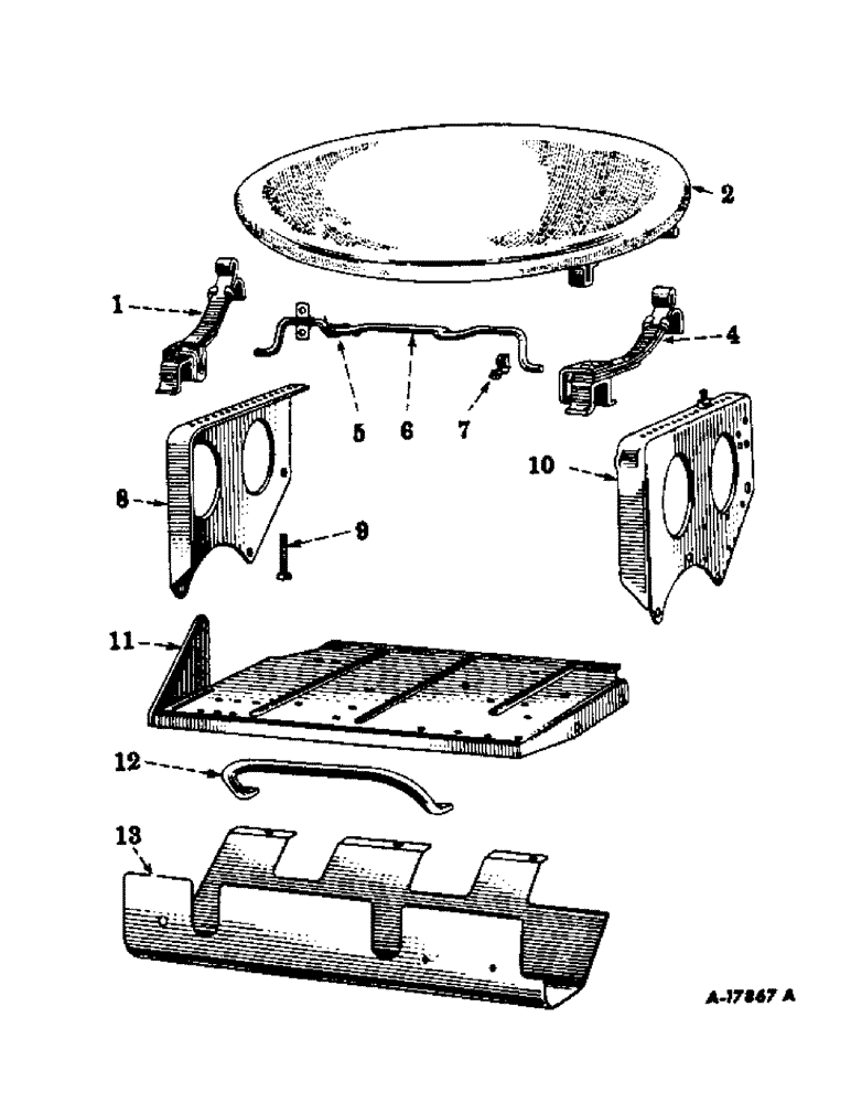 Схема запчастей Case IH SUPER A - (204) - CHASSIS, SEAT AND PLATFORM (12) - CHASSIS