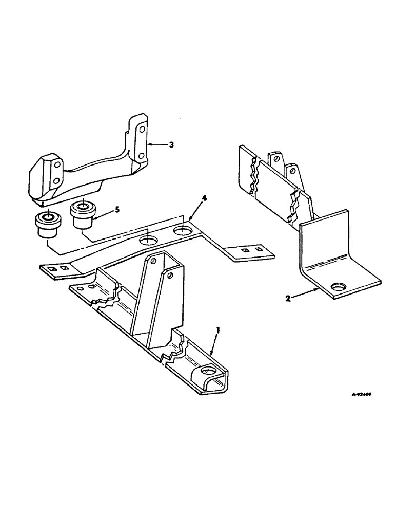 Схема запчастей Case IH V-345 - (B-19) - ENGINE MOUNTING 