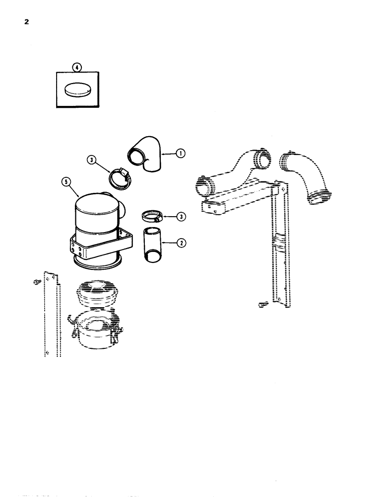 Схема запчастей Case IH 885 - (02) - AIR CLEANER, 885 ORCHARD TRACTOR (02) - ENGINE