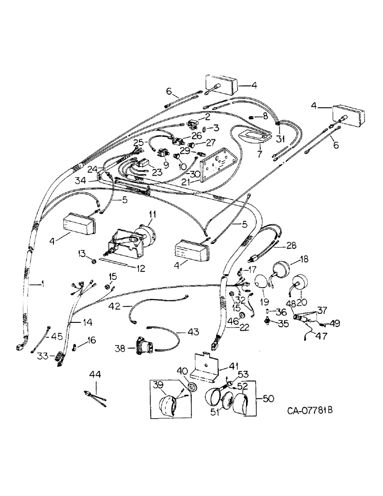 Схема запчастей Case IH 6388 - (08-19) - ELECTRICAL, TRACTOR CAB WIRING (06) - ELECTRICAL