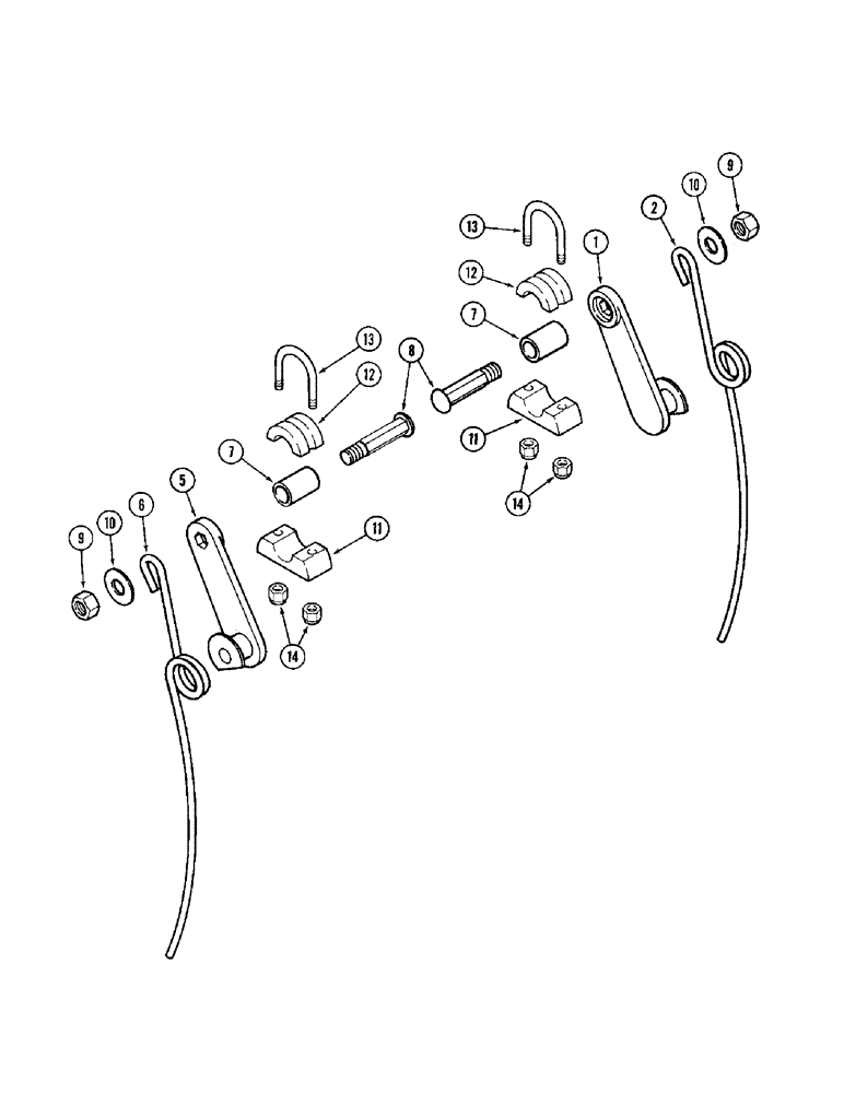 Схема запчастей Case IH 1010 - (9A-28) - AUXILIARY PICKUP TINES, 6 BAT REEL WITH STEEL TINES (58) - ATTACHMENTS/HEADERS