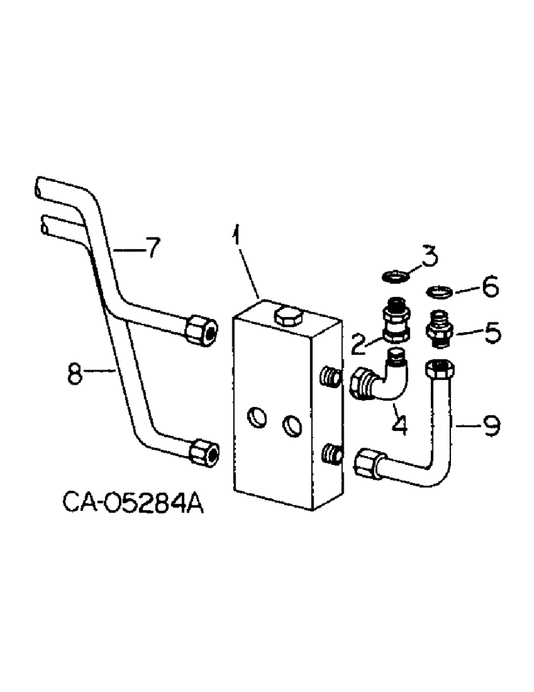 Схема запчастей Case IH 3688HC - (10-46) - HYDRAULICS, ALTERNATING CHECK VALVE AND CONNECTIONS (07) - HYDRAULICS