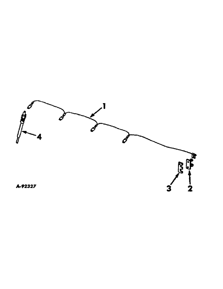 Схема запчастей Case IH D-188 - (C-14[A]) - GLOW PLUGS AND CABLES 